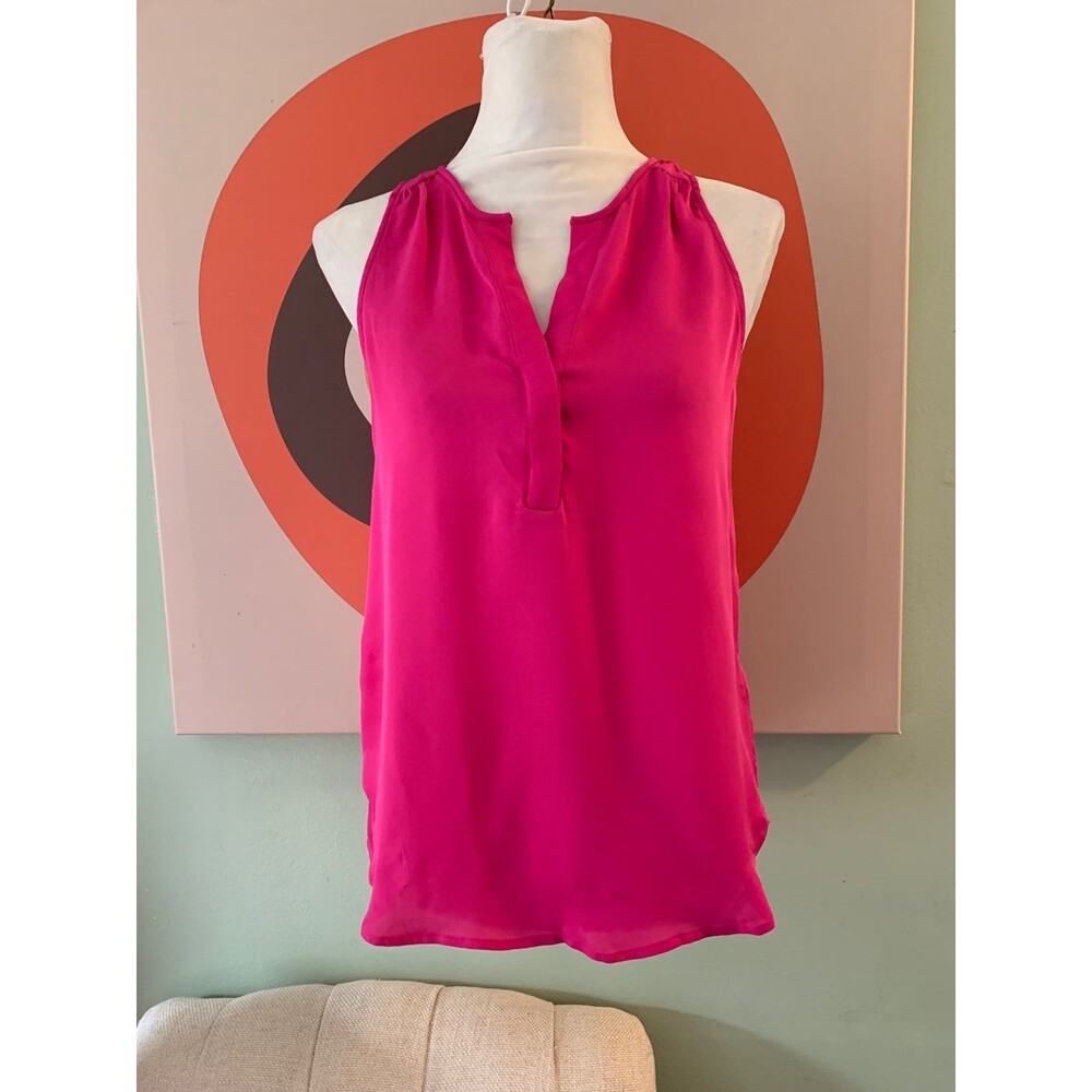 Joie pink silk blouse